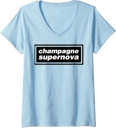 Oasis - women's champagne supernova v-neck t-shirt